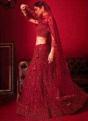 Saniya Red Heavy Designer Gown