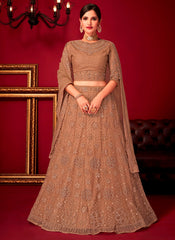Saniya Cream Heavy Designer Gown