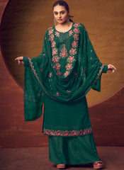 Rangun Heavy Georgette With Embroidery Suit