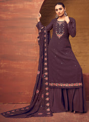 Rangun Heavy Georgette With Embroidery Suit
