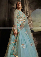 Moh Series Firozi Heavy Bridal And Party Wear Dresses